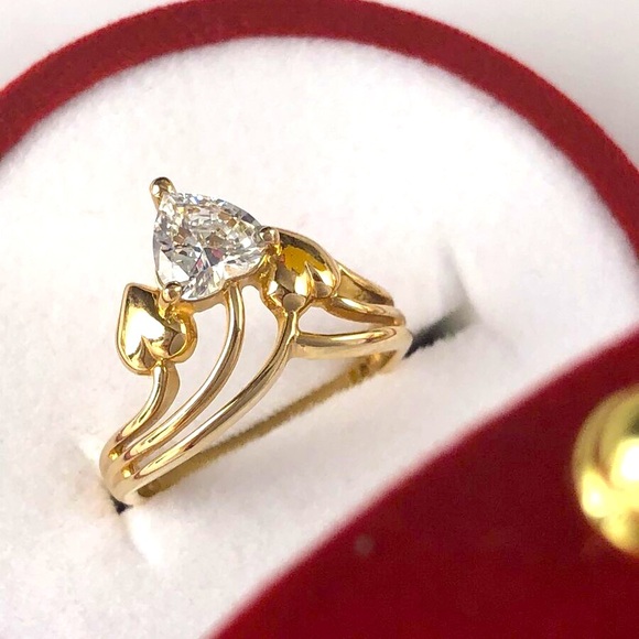 Heart ring size 6-7